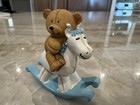    rocking Horse Teddy Holder- Baby Shower  boy blue   Favor -set Of 30 - New   