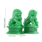 Feng Shui Porsperity Pair Of Fu Foo Dogs Guardian Lion Statues Traditional Ch   