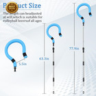 Volleyball Spike Trainer Adjustable Height Serving   Hitting Practice Tool