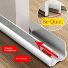 Under Door Bottom Seal Strip Stopper Adjustable Twin Door Draft Guard Soundproof