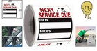 Durable Oil Change Labels - 100 Removable Stickers  Perfect For Windshields