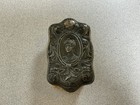 Antique Art Nouveau Silver-plated Vanity Brush Woman Intricate Scrollwork