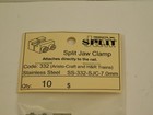 Split Jaw Code 332 Stainless Steel     G Scale Rail Joiners For Aristo-craft   H r