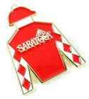 Saratoga Race Course Jockey Silks Pin