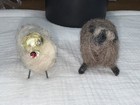 Vintage Needle Felted Spun Wool Sheep Lamb Primitive Americana Folk Art