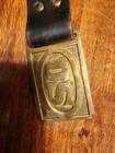 Old Replica Civil War Leather Belt And Ammo Pouch Set