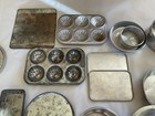 Vtg Lot Of 53 Children s Metal Kitchen Play Set Pieces Pots  Pans Molds   6