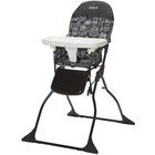 Cosco Simple Fold High Chair  Adjustable 3-position Tray  Easy Clean  Portable -