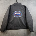 Dickies Jacket Mens 2xl Black Quilted Eisenhower Insulated Work Coat Full Zip
