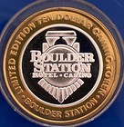 Boulder Station Hotel And Casino Las Vegas  10 Gaming Token  999 Fine Silver