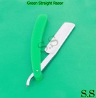  Green Straight Razor First Quality Carbon Steel Bts-705