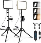 2-pack Led Video Light Kit  Studio Light  2800-6500k Dimmable Photography Lig   