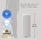 Diaper Genie Platinum Pail Stainless Steel Gray W 18 Bag Refill