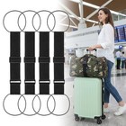 4pcs Luggage Straps  Adjustable Bungee Elastic Connector Belt Add Extra Bag L   