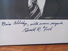President Gerald Ford Signed 8x10 Photo Autographed To Dino Albridge Rrp 311