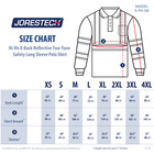 Hi Vis X Back Long Sleeve Polo Shirt Ansi Reflective Workwear Jorestech