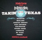 Los Lonely Boys T Shirt Mens S  Black Takin Texas  Tour 2010 Lone Star Flag