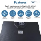 My Weigh Xl-700 Talking Bathroom Scale 700 Lb 320 Kg High Capacity Digital - New