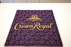 Crown Royal Bar Set- 2 Mats large   Runner  Bar Caddy   Embossed Glasses 2 