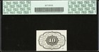 Pcgs 63  Fr  1242 Fractional 1862 Union Currency  10c Civil War First Issue Note