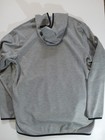 Adidas Athletic Hoodie Mens Xl Grey Black Logo Mesh Lined Gym Workout Activewear