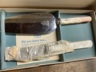 Vintage Kirk Matz Sheffield Bride s Stainless Steel Cake Knife Set In Box  Pearl