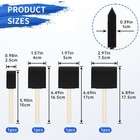 4 Pcs Foam Paint Brushes Set  1  1 57  2  3  With Wooden Handle