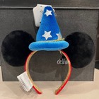 Disney Parks Sorcerer Mickey Mouse Fantasia Hat Ear Headband New