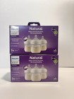 2x Philips Avent 3pk Natural Baby Bottle With Natural Response Nipple - Blue-4oz