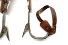 Buckingham Tree And Pole Climbing Spikes Gaff Set No 9225   Missing 1 Strap