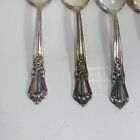 Oneida Valley Rose Set Of 8 Teaspoons Wm A Rogers Silverplate Flatware Lot E
