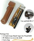 Survival Tools  1 5 Inch Bushcraft Hand Auger With Scotch Eye For Large Wood Peg
