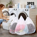 3 Pcs Mesh Laundry Bags For Delicates For Sorting   Washing Clothes Wash Bags