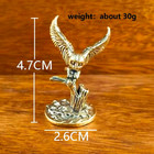 Antique Solid Brass Tree Owl Miniature Figurines Retro Copper Animal Teapet Gift