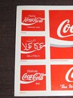 Vintage 8 1 2  X 5 1 2  Coca Cola Coke International 1995 Postmark Stickers