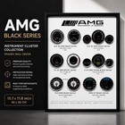 Amg Black Series Evolution Dashboard Gauge Wall Art Framed Display Mercedes Amg
