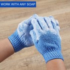 10 Pairs Exfoliating Glovesmade Of 100  Nylon10 Colors Double Sided Exfoliati   