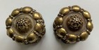 Pair Antique Victorian Gibbons Brass Door Knobs