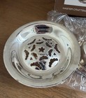 Vintage William Adams Silverplate Butter Curler Press Dish 3 Piece Italy