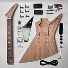 Diy Electric Guitar Kits Mahogany Body Unfinished Bone Nut Set Neck Tom 22 Frets