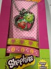 Shopkins Set Heart Necklaces With Rubber Bracelet Set  For Kids
