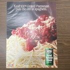 Vtg 1984 Kraft 100  Grated Parmesan Cheese    puts The Etti In Spaghetti    Print Ad