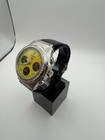 Hublot Mdm 1810 1 054 Quartz Chronograph  factory Diamonds  Yellow Dial 