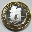  999  10 Silver Strike   Gaming Token   Norwegian Cruise Line   Mermaid Treasure