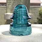 Hemingray Cd 162 Not Listed  Rare True Teal Blue  090  Rdp No 19 Glass Insulator
