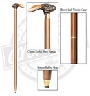 Victorian Wooden Walking Cane Sticks Rabbit Head Handle Unisex Cane Antique Gift