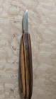 Lyons Craft Knife W  Striped Wooden Handle Wood Carving Tool Used