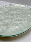 Vintage Capiz Shell Oval Serving Platter Vanity Tray Decorative Tray 11    X 8   