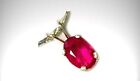 Ruby Pendant Medieval Enemy Peace Maker 19thc Antique   ct Danger Approaches Gem
