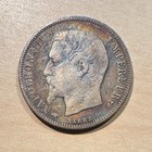 1859 A France 50 Centimes 1 2 Franc Napoleon Iii Silver Type Coin